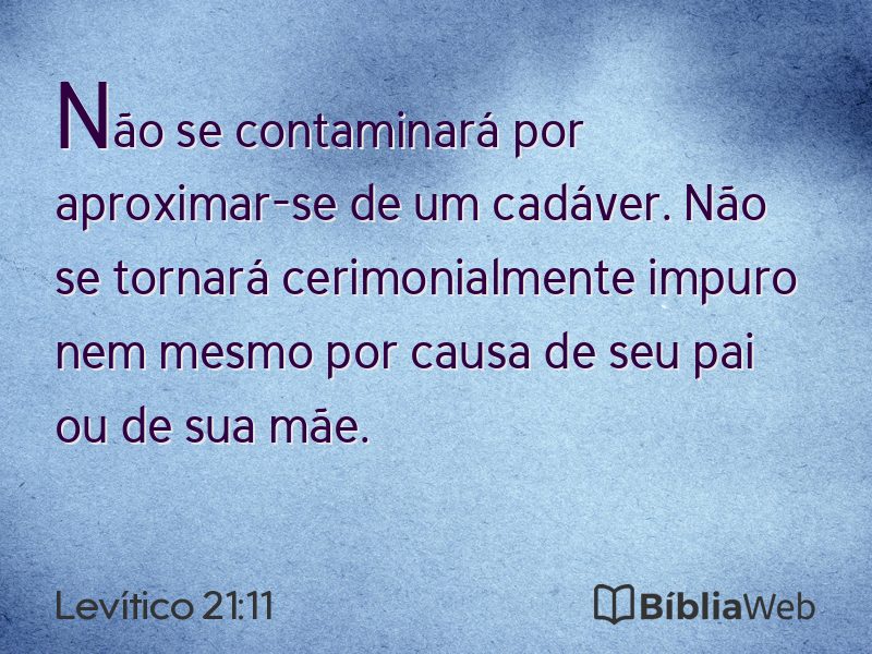 Levítico 21:11 em imagem para compartilhar