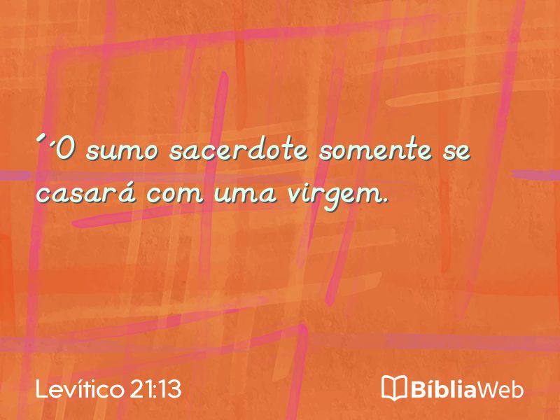 Levítico 21:13 em imagem para compartilhar