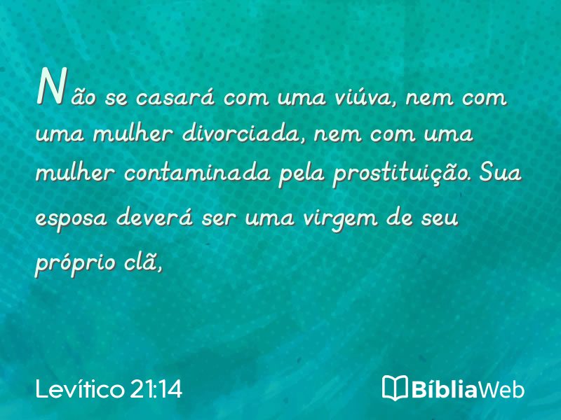 Levítico 21:14 em imagem para compartilhar