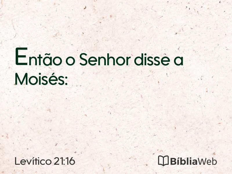 Levítico 21:16 em imagem para compartilhar