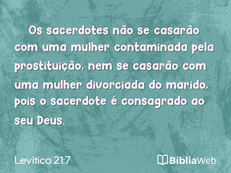 Levítico 21:7 em imagem para compartilhar
