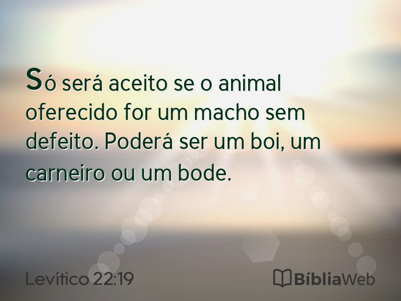Levítico 22:19 em imagem para compartilhar