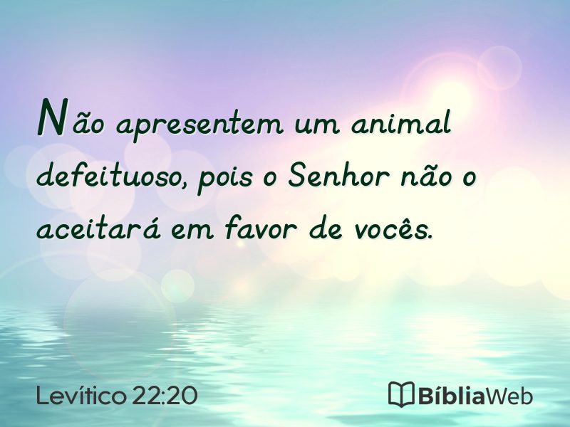 Levítico 22:20 em imagem para compartilhar