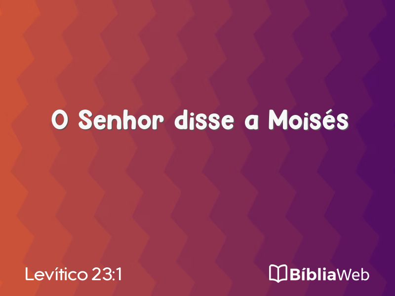 Levítico 23:1 em imagem para compartilhar