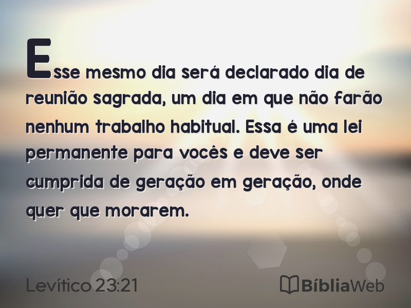 Levítico 23:21 em imagem para compartilhar