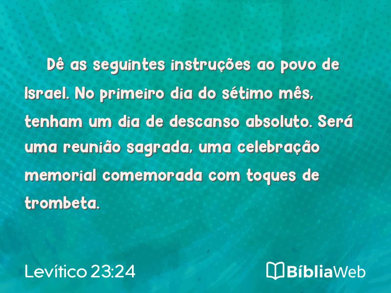 Levítico 23:24 em imagem para compartilhar