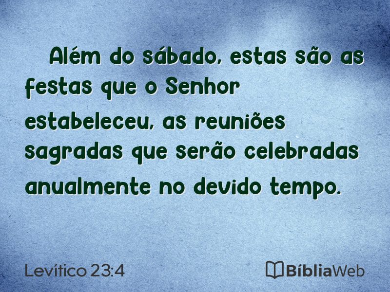 Levítico 23:4 em imagem para compartilhar