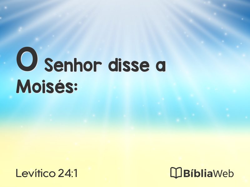 Levítico 24:1 em imagem para compartilhar