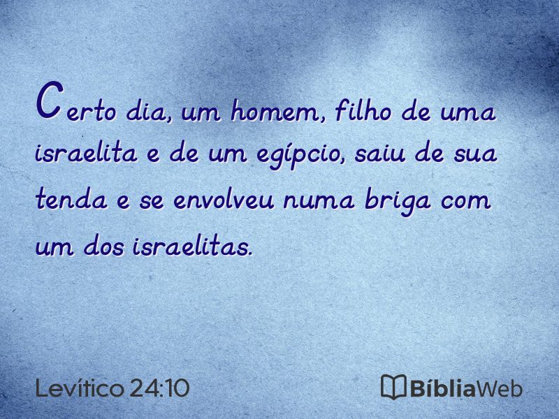 Levítico 24:10 em imagem para compartilhar
