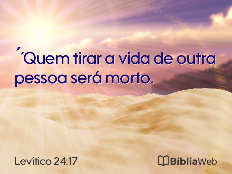 Levítico 24:17 em imagem para compartilhar