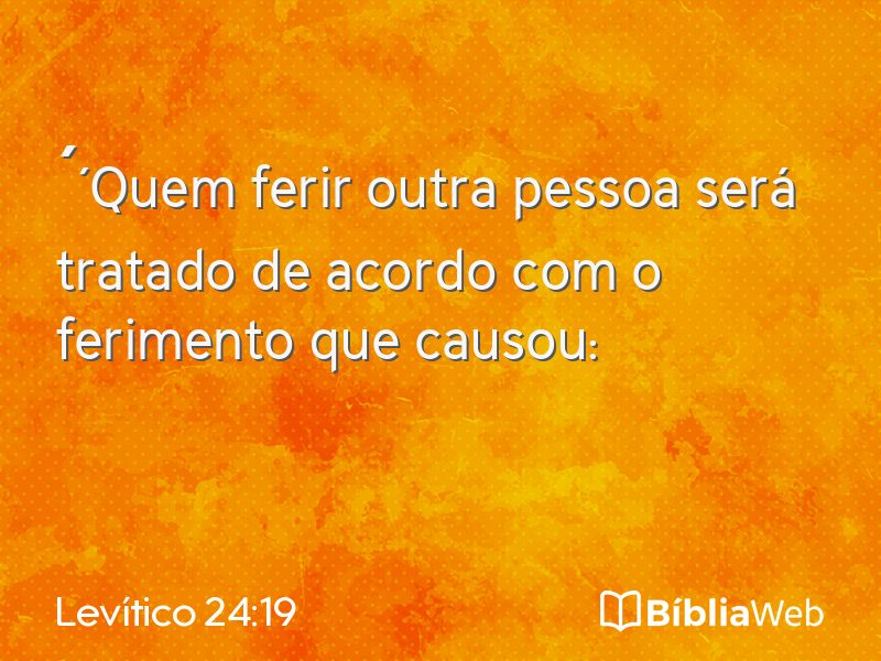 Levítico 24:19 em imagem para compartilhar