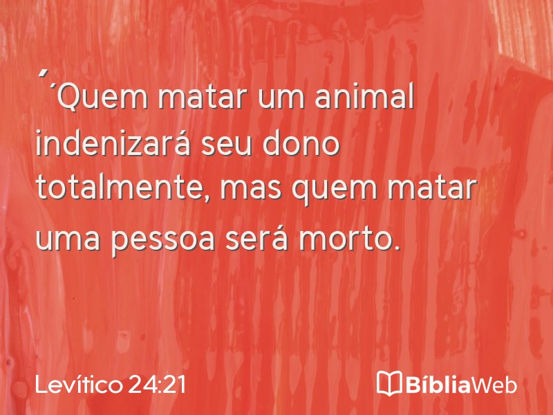 Levítico 24:21 em imagem para compartilhar