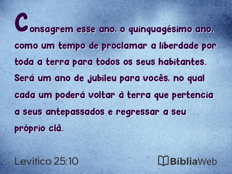 Levítico 25:10 em imagem para compartilhar