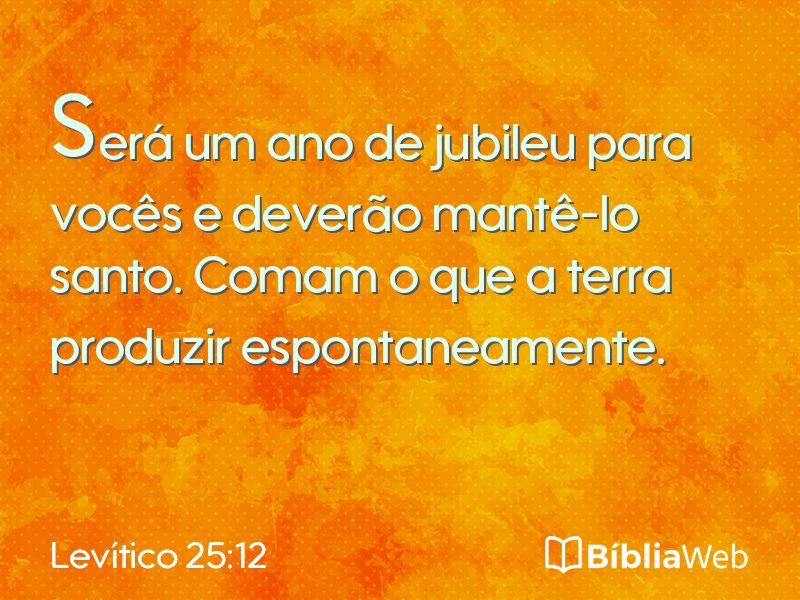 Levítico 25:12 em imagem para compartilhar