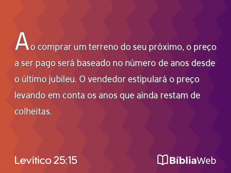 Levítico 25:15 em imagem para compartilhar