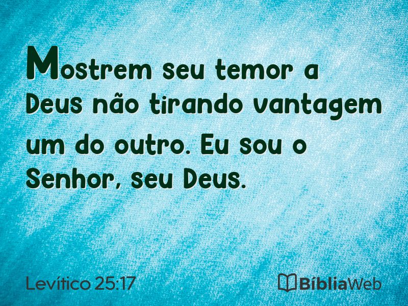 Levítico 25:17 em imagem para compartilhar