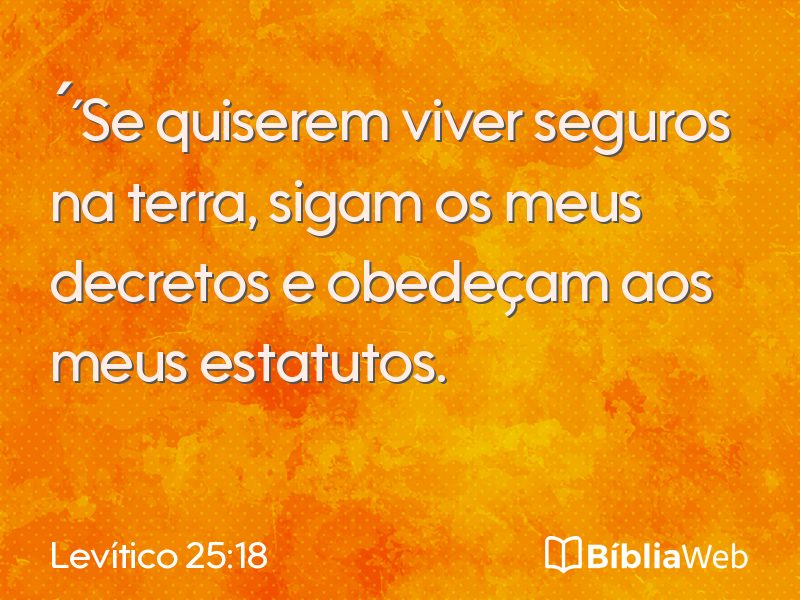 Levítico 25:18 em imagem para compartilhar