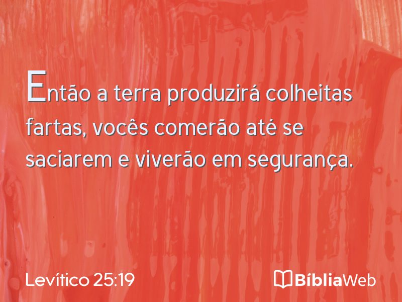 Levítico 25:19 em imagem para compartilhar