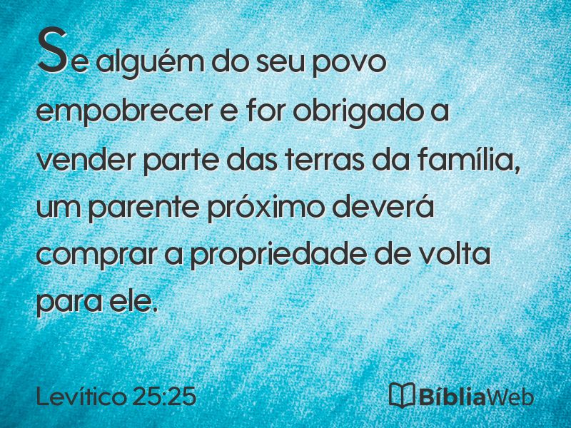 Levítico 25:25 em imagem para compartilhar