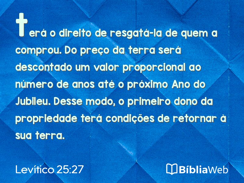 Levítico 25:27 em imagem para compartilhar