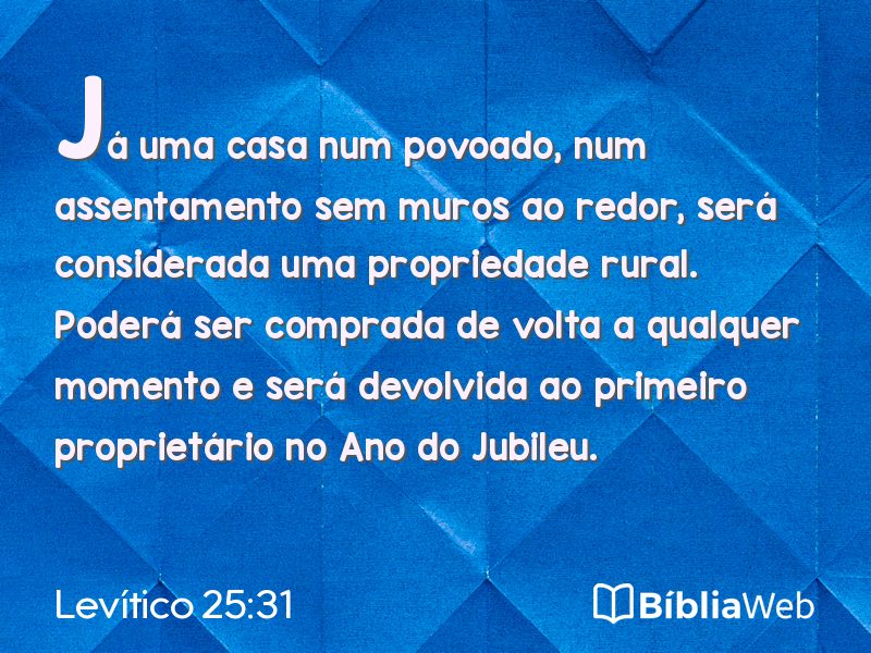 Levítico 25:31 em imagem para compartilhar