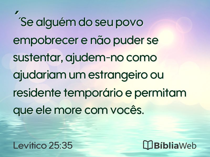 Levítico 25:35 em imagem para compartilhar