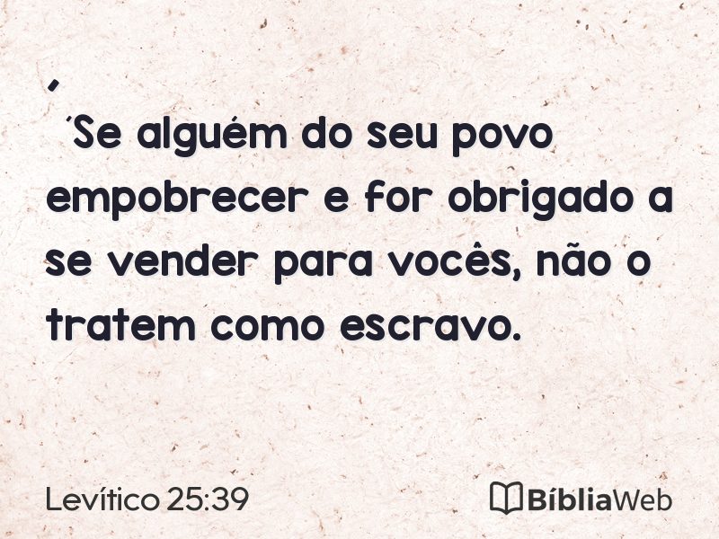 Levítico 25:39 em imagem para compartilhar