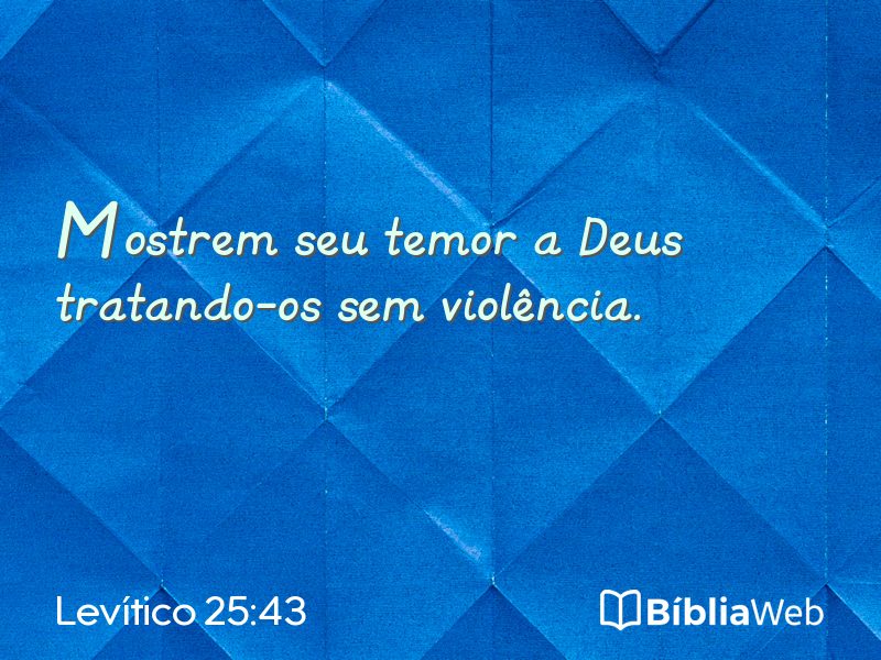 Levítico 25:43 em imagem para compartilhar