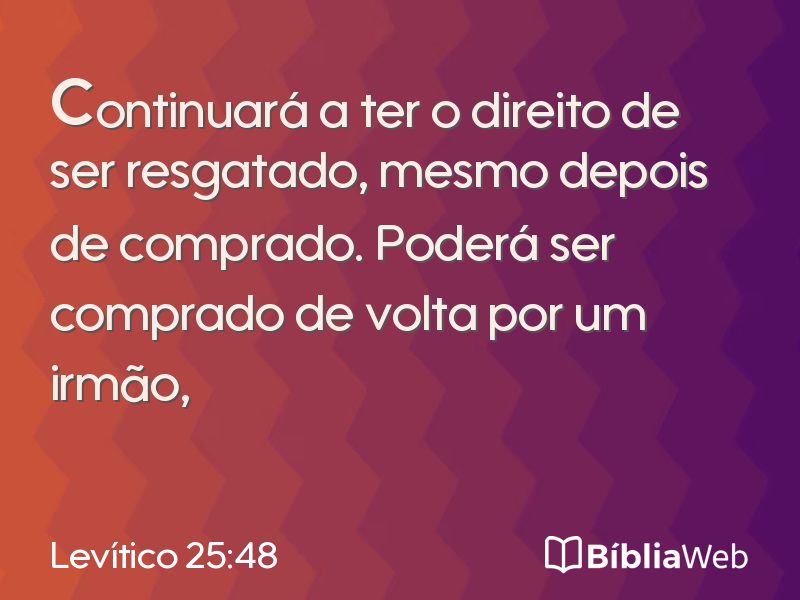 Levítico 25:48 em imagem para compartilhar