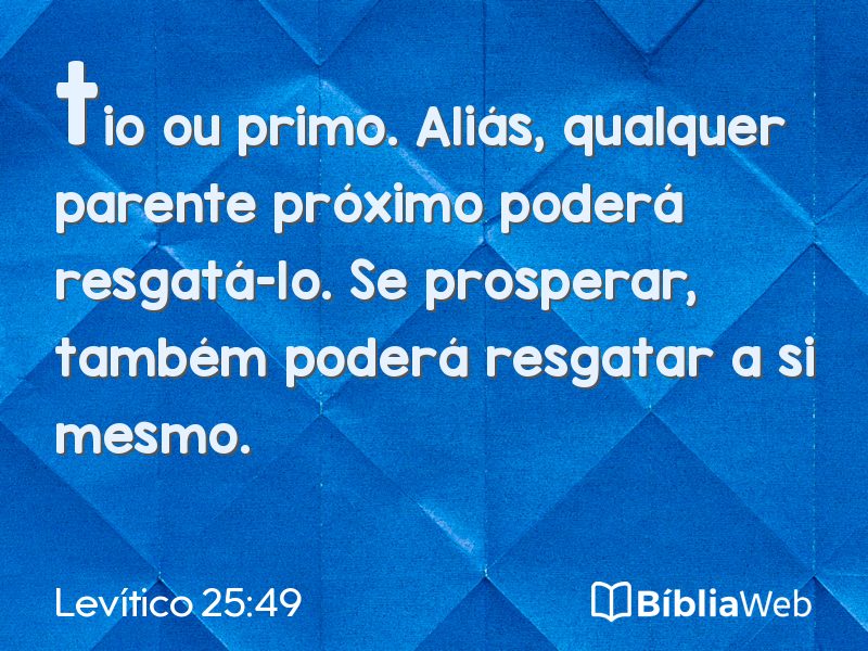 Levítico 25:49 em imagem para compartilhar
