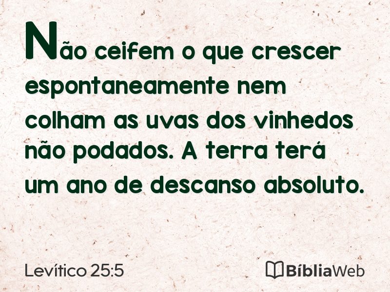 Levítico 25:5 em imagem para compartilhar