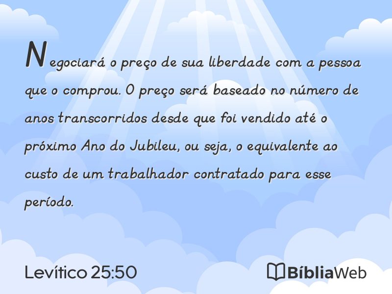 Levítico 25:50 em imagem para compartilhar