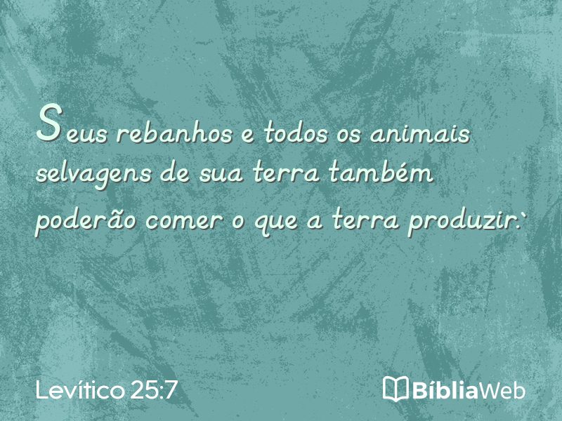 Levítico 25:7 em imagem para compartilhar