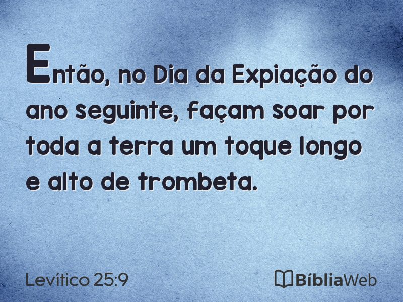 Levítico 25:9 em imagem para compartilhar