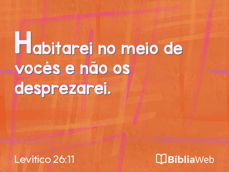 Levítico 26:11 em imagem para compartilhar
