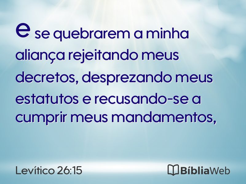 Levítico 26:15 em imagem para compartilhar
