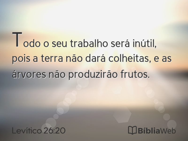 Levítico 26:20 em imagem para compartilhar