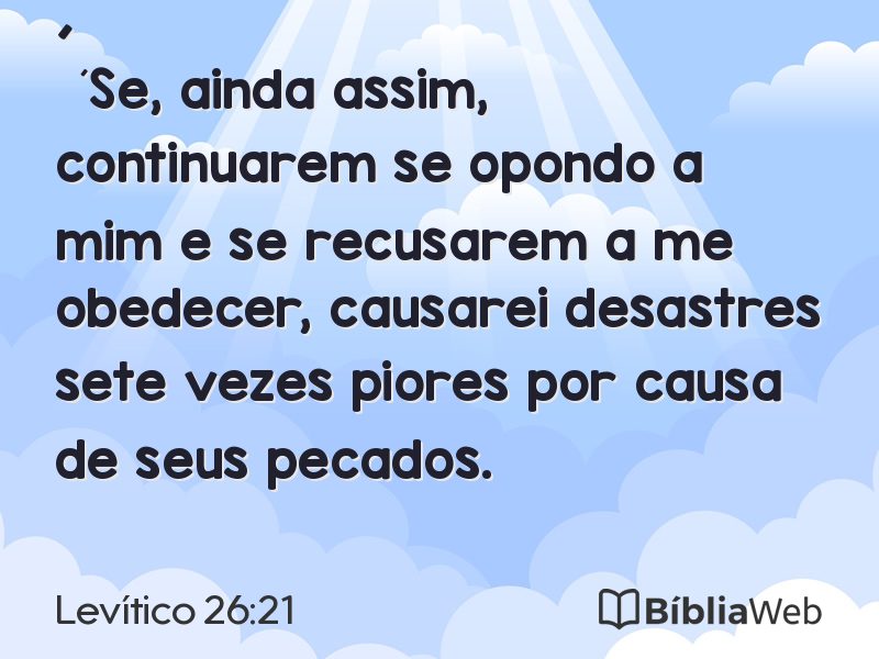 Levítico 26:21 em imagem para compartilhar