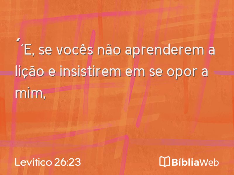 Levítico 26:23 em imagem para compartilhar