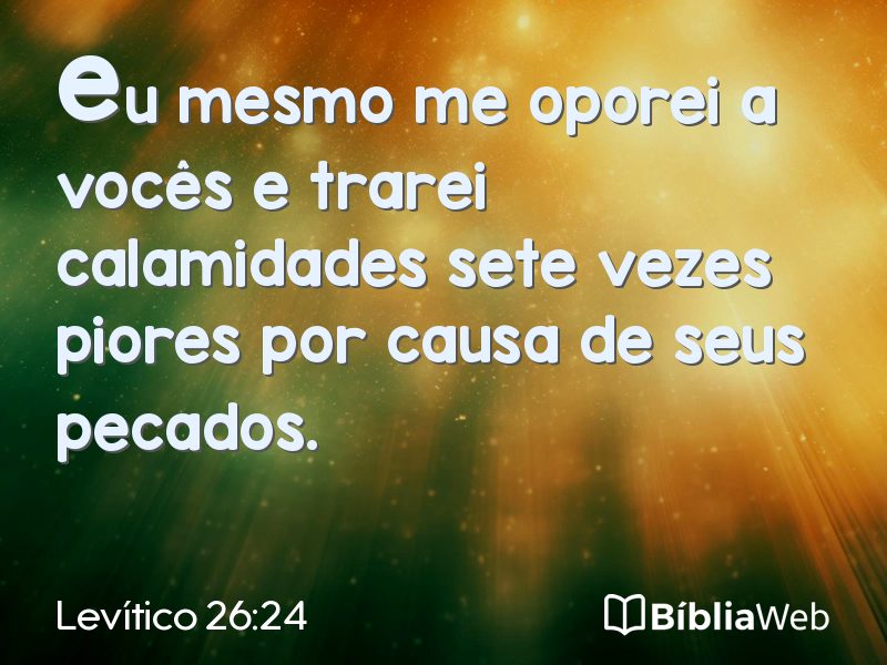 Levítico 26:24 em imagem para compartilhar