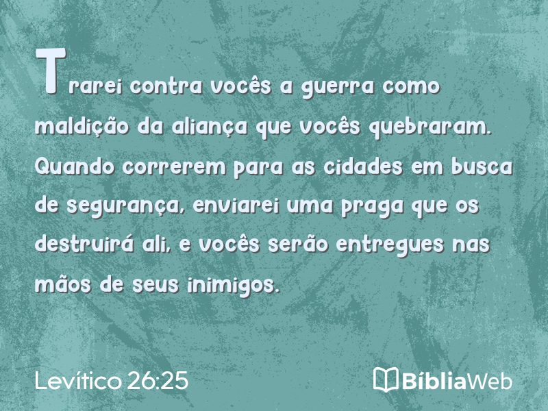 Levítico 26:25 em imagem para compartilhar