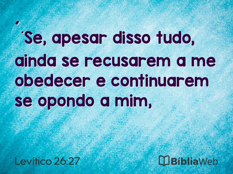 Levítico 26:27 em imagem para compartilhar