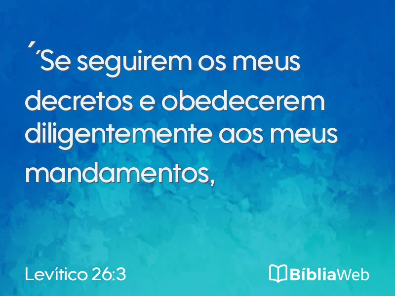 Levítico 26:3 em imagem para compartilhar