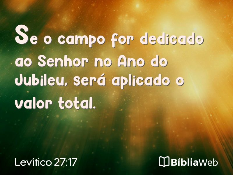 Levítico 27:17 em imagem para compartilhar