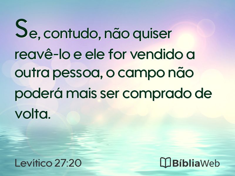 Levítico 27:20 em imagem para compartilhar