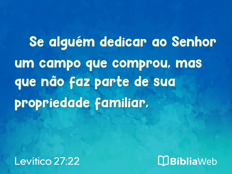 Levítico 27:22 em imagem para compartilhar