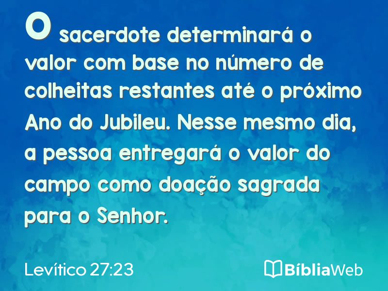 Levítico 27:23 em imagem para compartilhar