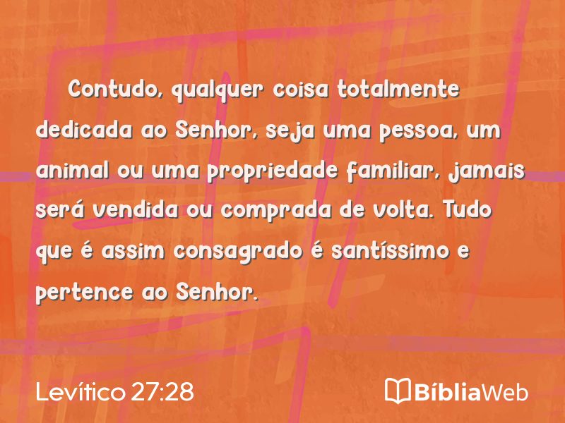 Levítico 27:28 em imagem para compartilhar