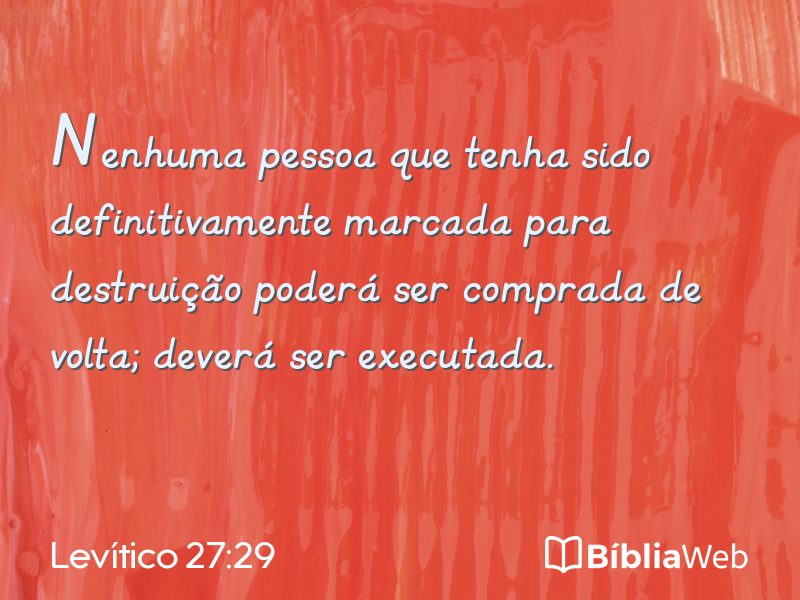Levítico 27:29 em imagem para compartilhar