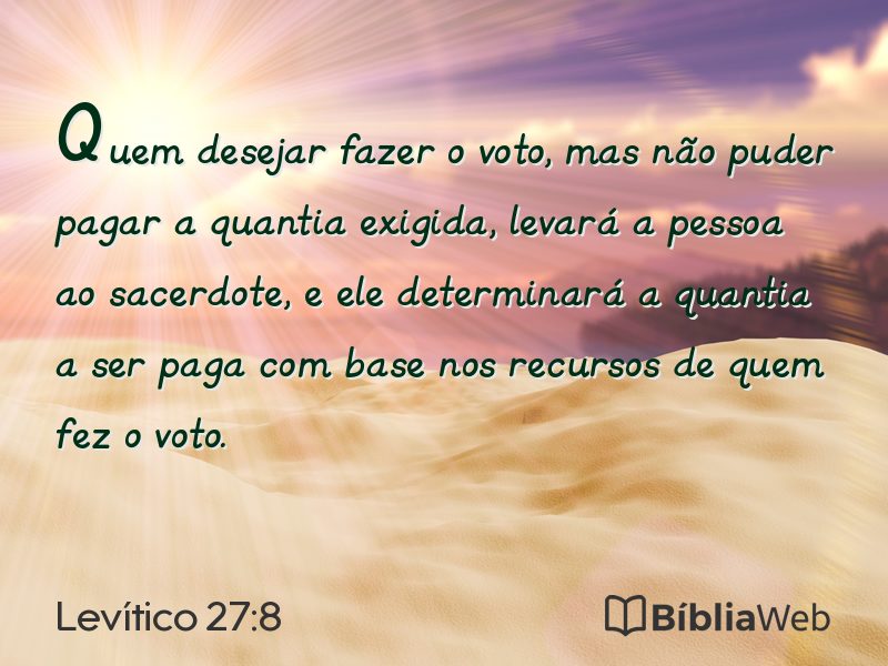 Levítico 27:8 em imagem para compartilhar